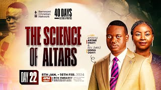 APOSTLE AROME OSAYI  40 DAYS FASTING AND PRAYER  THE SCIENCE OF ALTARS  DAY 22  29TH JAN 2024 [upl. by Gnoc]