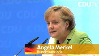 Angela Merkel zur Bundestagswahl quotDas Ziel fest im Blickquot [upl. by Moersch]