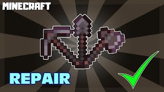 How to Repair Netherite Tools in MINECRAFT [upl. by Henden853]