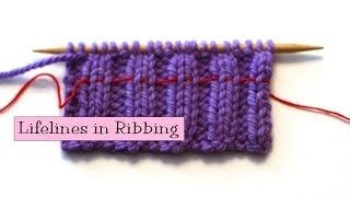 Knitting Help  Lifelines in Ribbing [upl. by Demeter132]