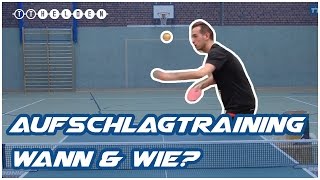 Aufschlagtraining im TischtennisTraining einbauen  TTHELDEN [upl. by Corenda]