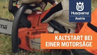 Wie startet man eine Motorsäge [upl. by Otrevlig]