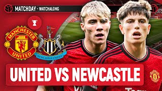 Manchester United 03 Newcastle LIVE STREAM WATCHALONG  Carabao Cup [upl. by Litnahs]