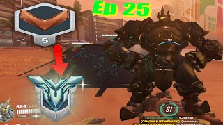 Ep 25 OW2 Bronze to GM Reinhardt Only [upl. by Jacobine346]