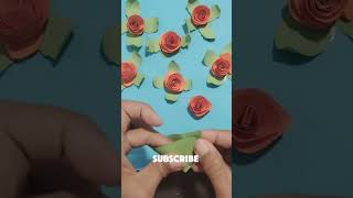 DIY Paper Flower Crafting Stunning Orange Roses – Creative amp Easy StepbyStep Guide [upl. by Lindeberg]