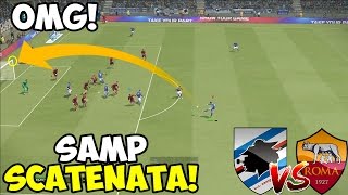 SAMP SCATENATA SAMPDORIAROMA  PRONOSTICO PES 2017 ITA [upl. by Yrrah]