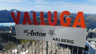 St Anton  Valluga Summit Cable Car [upl. by Emarej]