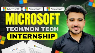 Microsoft Internships for Tech amp Non Tech College Students  EARN ₹50000Month Apply Now in 2024 [upl. by Attenna951]