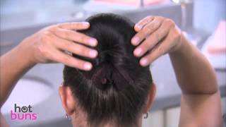 Hot Buns™ hair accessories howto  Top TV Stuff [upl. by Brunella342]