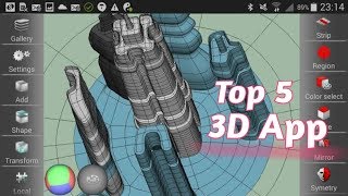 Top 5 3D Modelling Apps For Android [upl. by Ahsel128]