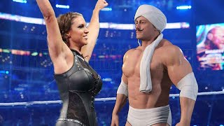 Dara Singh vs Stephanie McMahon Match Wrestling Fights [upl. by Atterbury470]