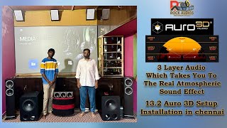 Auro 3d 132 Channel Installation And Calibration In chennai auro3d dolbyatmos RockAudios [upl. by Akemrehs923]