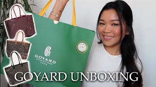 GOYARD UNBOXING  ITS FINALLY HERE [upl. by Gilboa]