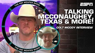 Former Texas QB Colt McCoy on Sugar Bowl Matthew McConaughey Kyler Murray amp more FULL INTERVIEW [upl. by Rehpretsirhc]