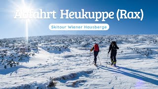 Skitour Abfahrt Heukuppe Rax [upl. by Cristobal170]