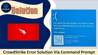 How to fix CrowdStrike Error Issue BSOD Solution via Command Prompt [upl. by Knarf]