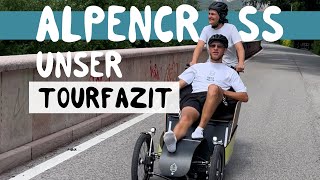 Unser Tourfazit  Alpencross per Lastenrad [upl. by Enialahs]