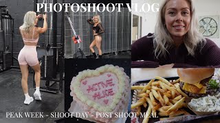 PHOTOSHOOT VLOG  Peak week shoot day amp post shoot meal [upl. by Una]