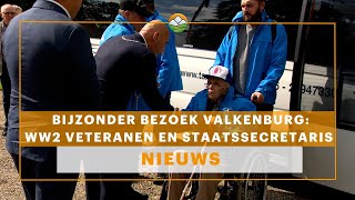 Bijzonder bezoek Valkenburg WW2 Veteranen en staatssecretaris [upl. by Lewap]