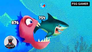 Fishdomdom Ads new trailer 15 update Gameplay hungry fish video [upl. by Idnat]