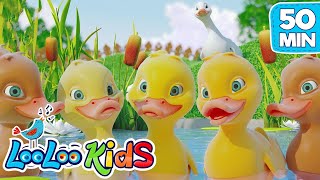 Five Little Ducks  Five Little Monkeys  Nursery Rhymes  Baby Songs  Kids Songs from LooLoo Kids [upl. by Hobey]