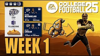 College Football 25 Team Builder Dynasty Yellowstone Yams Ep 3  Rainy Mountain West Debut [upl. by Ambros750]