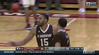 MBB  St Bonaventure vs Saint Josephs February 12 2019 [upl. by Eiramassenav]