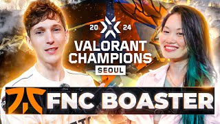 Fnatic Boaster Interview with seoulera  Champions Seoul 2024 [upl. by Nahtaneoj]