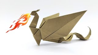 Origami TAILED DRAGON 🐉 How to make a paper dragons [upl. by Lennard]