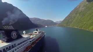 Croisière Fjords de Norvège  Hellesylt  Geiranger [upl. by Etneciv]