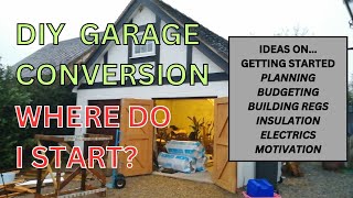 DIY Garage Conversion How to Get Started  Planning Permission  Plans and Building Regs [upl. by Eelegna]