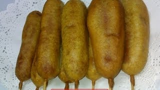 Corn Dogs Homemade  Homemade Corn Dogs Recipe [upl. by Rednael485]