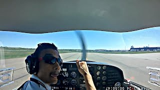 First Flight VLOG  Cross Country flight Moncton Flight College [upl. by Willabella]