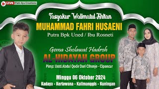 🔴Live Gema Sholawat Hadroh Alhidayah Group  Khitanan M Fahri  Kel Bpk Uned  Ibu Rosneti  Kadaya [upl. by Mehalek941]