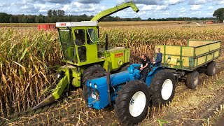 Das große Maishäckseln der Youngtimer Traktoren 5 Häcksler amp 50 Abfahrer Maisernte Landwirtschaft [upl. by Ixela335]