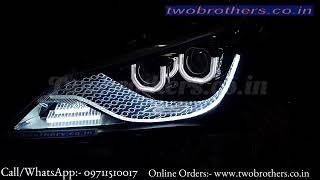 Verna Fluidic 4s Dual Projector Headlights with Crystal Drl if you want then call us on 09711510017 [upl. by Sion]