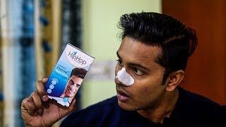 I TRIED CHARCOAL NOSE STRIP FOR FIRST TIME  HIPHOP CHARCOAL NOSE STRIP REVIEW [upl. by Lon]