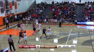 2023 Boys Varsity Basketball Claymont vs Indian Valley [upl. by Pandora]