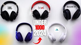 Top 5 best Headphones under 1000 in India 2024  best gaming headphones under 1000 rs 2024⚡️⚡️ [upl. by Amoihc]