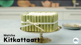 Kitkat taart matcha met kokosbodem en marshmallows  Allerhande [upl. by Holbrook]