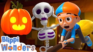 Halloween  Blippi Halloween Cartoons  Moonbug Halloween for Kids [upl. by Kwarteng579]