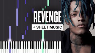 Revenge  XXXTENTACION  Piano Tutorial  Sheet Music amp MIDI [upl. by Jacobina129]