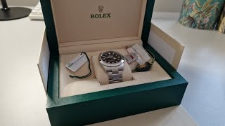 Unboxing the new 2023 Rolex Explorer 40 Reference 224270 Oystersteel Explorer 1 [upl. by Onnem228]