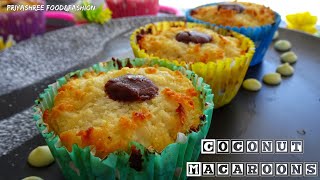 EGGLESS COCONUT MACAROONS  TRADITIONAL FRENCH MACAROON RECIPE  EASY FESTIVAL MENU  DESSERT [upl. by Vickey630]