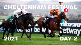 Cheltenham Festival 2021  Day 2 All Finishes [upl. by Cyna310]