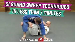 51 BJJ Guard Sweeps in Less Than 7 Minutes  Jason Scully [upl. by Bigot]