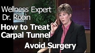 Carpal Tunnel Treatment Discussed by Dr Robin  Wellness Expert [upl. by Asaert686]