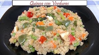 Quinoa con Verduras  Receta de Cocina en Familia [upl. by Yeleen]