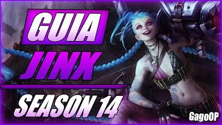 GUÍA JINX S14 ADC  COMO JUGAR CON JINX  COMBOS  HABILIDADES RUNAS OBJETOS  145 [upl. by Bryan768]