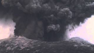 Volcanic eruption at Krakatau volcano [upl. by Sivolc]